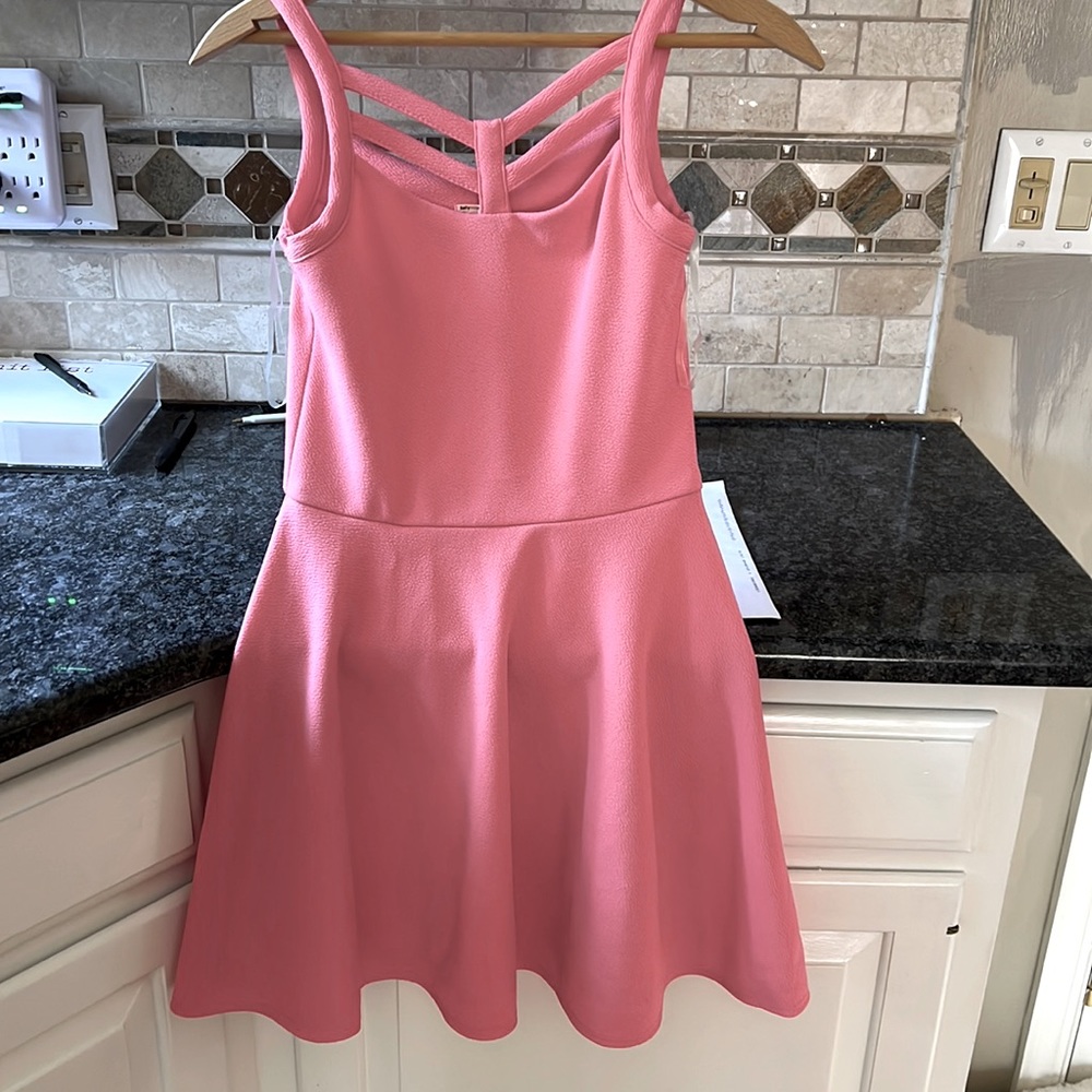Girls L(12) pink party dress. Sally Miller couture